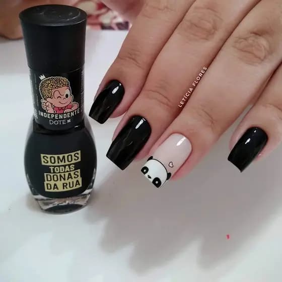 30 Adesivos de Unha 3D-Pandinha-  3D 568
