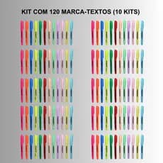 Kit 120 Marca Textos Masterprint (60 Neon + 60 pastéis)