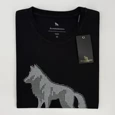 Camiseta Algodão Lobo Masculina Top Premium 1