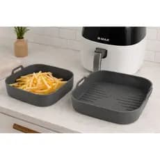 forma silicone air fryer, acessório para air fryer, forma antiaderente silicone MODELO QUADRADO