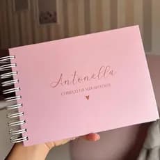 Livro do Bebê Minimalista Personalizado Álbum Diário do Bebê | 50 Folhas Grossas 180g | Foto 10x15