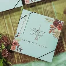 Caixa de MDF Personalizadas para Casamento Convite Batismo Padrinhos