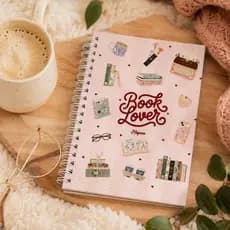 Planner Diário de Leitura Para Resenhas Book Lover 200 pág Capa Dura Personalizada Clube do Livro