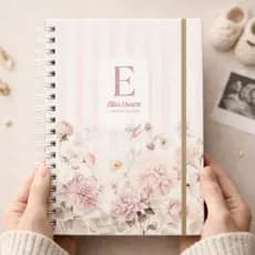 Caderneta de Saúde Vacinação Personalizada Floral Menina Bebê Delicada Romântica