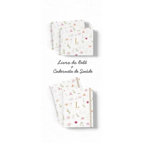 Kit Maternidade Livro do Bebê A5 + Caderneta de Saúde