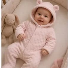 Macacão Bebê Soft Peludinho Ursinho Inverno meninas e meninos