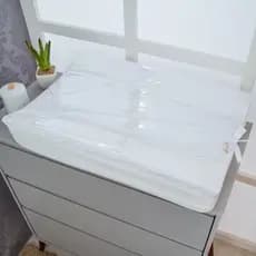 Trocador de Fraldas Americano Anatômico Para Cômoda Enxoval de Bebê P e G