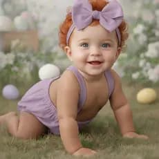 Romper Temático Páscoa coelhinho /Jardineira/mesversario/meninas/meninos/macacão/body/coelho pompom