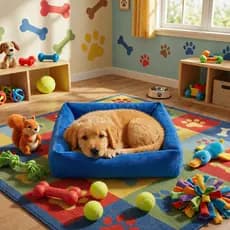 Cama Pet Quadrada Para Cães e Gatos velboa Antiderrapante 55cm X 50cm