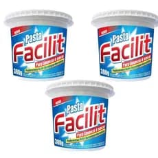 Kit 3 Pasta Faciit de Limpeza Multiuso Cozinha Banco Mesa