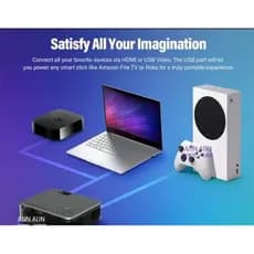 PROJETOR AUN A30 COM LED E 3000 DE LUMENS COM ESPELHAMENTO DE CELULAR E WI-FI