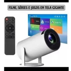 Projetor Smart Android 13 4k Ultra Hd HDMI WiFi Bluetooth Com Alto Falante Embutido