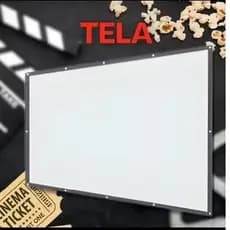Tela de Projeção Matte White 150 Polegadas - Excelente Ângulo de Visão e Instalação Simples