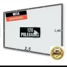 Telão Com 120 Polegadas Tela Pra Qualquer Tipo De Projetor Ideal Para o HY300 E Y300 OBS: A Luz Não Ultrapassa a Tela