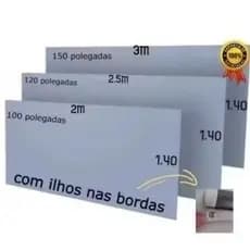TELÃO PARA PROJETOR TELA PROJEÇÃO JÁ VAI COM ILHÓS