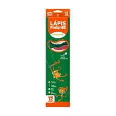Lápis grafite - HB Verde com Borracha 12 Unidades - Leo Leo - lapis de escrever 01