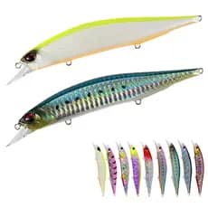 1 Peça 130mm/19g Flutuante 3D Olhos Minnow Isca Dura Com Ganchos Agudos Equipamento De Pesca Artificial