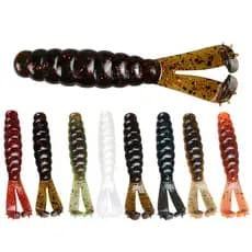 6 Peças Isca De Pesca Macia 7cm/3g Flutuante Duplo T-tail Swimbait Equipamento Salgada