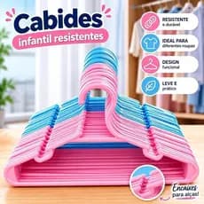 Kit Cabides Infantil Bebê Baby Reforçado Plástico Roupa Resistente Premium Enxoval