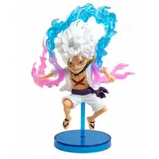 Action Figure Luffy Gear 5 Colecionável 12cm Anime One Piece Boneco Decorativo Com Base Premium