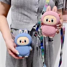 Bolsa De Silicone Infantil Lalulu Criança Desenhos Animado Passeios Viagem Portátil Acessórios Com Alças Novo
