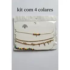 Kit com 4 Colares Infantil Cruz – Delicados, Coloridos e Cheios de Significado