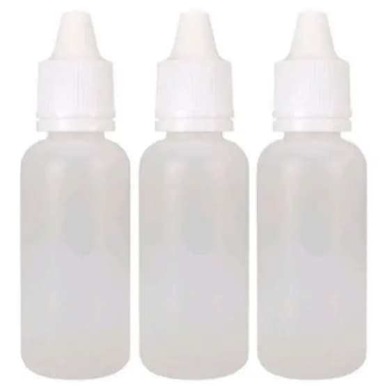 100 frascos conta gota 20ml com tampa lacre