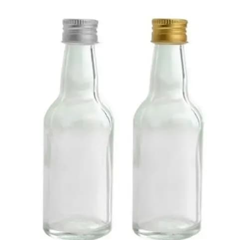 10-unid.garrafinha 50ml com tampa aluminio