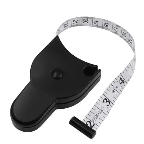Fita de medição telescópica automática para medição da circunferência corporal, Fita Métrica Automática Retrátil Fitness Centímetros Polegadas Medição de Corpo Cintura Botão