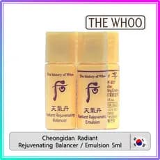 [THE WHOO] Balanceador/Emulsão Rejuvenescedor Radiante Cheongidan 5ml # 153