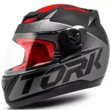 Capacete Liberty Evolution G7 Preto/verm Fosco Pro Tork 60