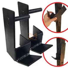 Suporte de Barra (J-Hook) para Racks Funcionais 50x50 - Barras Olimpicas e Tradicionais