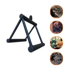 Puxador Triângulo Barra Pulley Profissional para Academia Musculação Cross Over Resistente