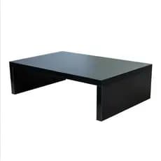 Base para Monitor MDF 33cm Preto Home Office Mesa Gamer Suporte Tv Notebook Escritório Organizador