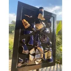 quadro de whisky quadro resinado de whisky whisky com garrafa quadro de luxo resina com garrafa quebrada