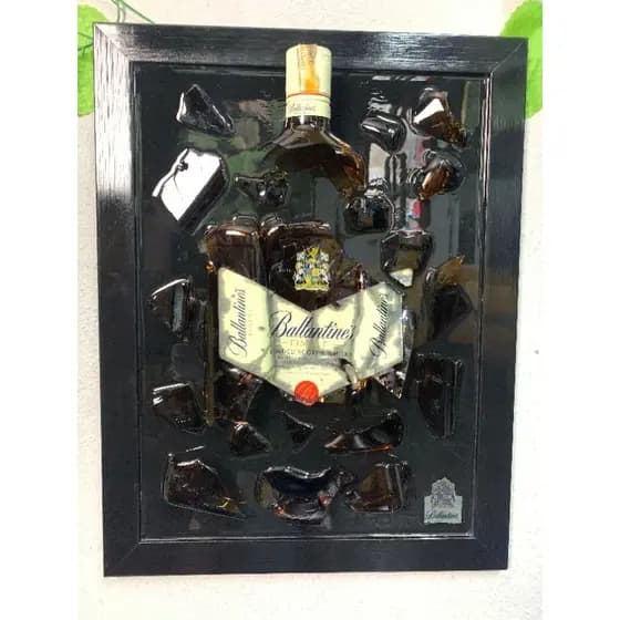 quadro resinado quadro de whisky quadro 3D quadro para enfeitar o quarto quadro para enfeitar escritório quadro