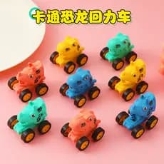 Pequeno dinossauro puxar para trás carro novo produto Macaron cor tiranossauro Rex carro inercial brinquedos infantis
