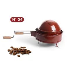 Torrador de Café Tipo Bola Minasul Nº4 4L Manual para Fogão a Lenha Café Caseiro