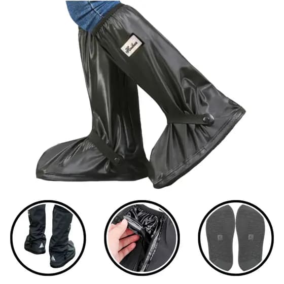 Capa de Chuva para Sapato Tênis Silicone Calçado Moto Protetor Impermeável Bota
