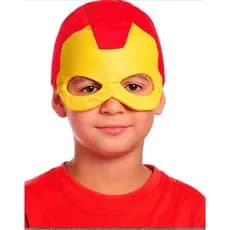 Fantasia Mascara Temática Infantil Masculina Homem de Ferro Ajustavel