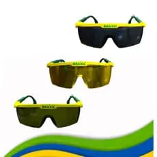 Óculos de Proteção Torcedor Brasil Verde Amarela Azul Poli Fer Copa Do Mundo