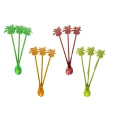 Mexedor misturador Neon de drinks 23cm x 4cm - Colher, Bailarina, Sucos, Café, Chá,Canudo, Coquetel, Barman, Caipirinha, Pazinha, Coqueiro, sortidos, Festa, Decoração, Enfeite, Carnaval, Reveillon, Ano novo, Praia
