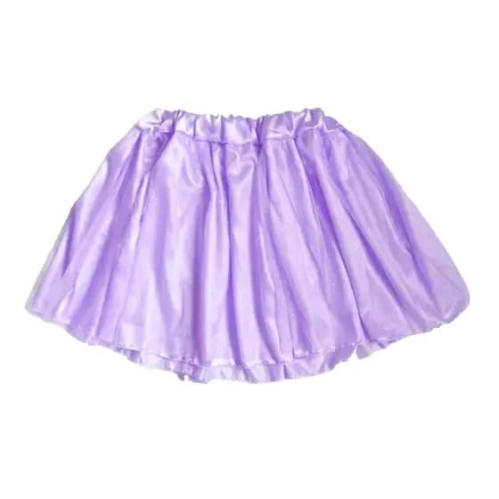 Saia Tule Plus Size - Lílás Brilhante Fantasia Carnaval
