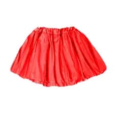 Saia Tule Plus Size - Vermelha Brilhante Fantasia Carnaval