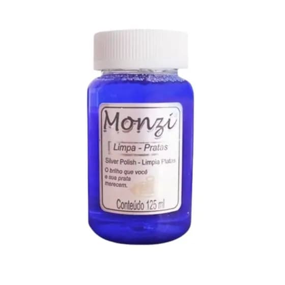 1 unidade Limpa prata Monzi original 125ml brilho joia corrente pulseira