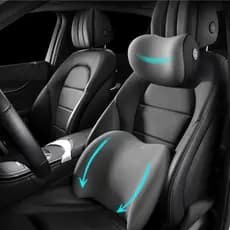 Conjunto De Almofada Para Cabeça E Lombar Veicular Apoio Cadeira Banco Carro Espuma  QUEIMA ESTOQUE