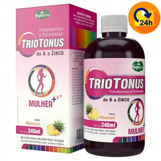 Trio Tonus Mulher -  Polivitamínico - SupraErvas - 240ml ( triotonos natural )