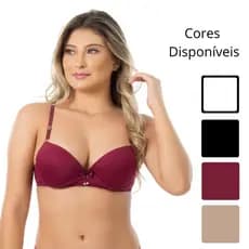 kit Com 4 Sutiã Comum De bojo Cor Lisas Sortidas
