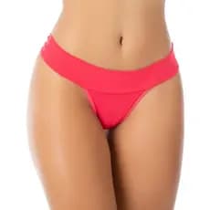 Kit Com 5 Calcinha Feminina Tanga Dupla  em microfibra