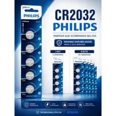 KIT CR2032 PHILIP 3V Moeda Alta durabilidade - ENVIO IMEDIATO!